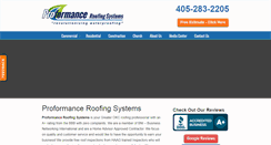 Desktop Screenshot of proformanceroofing.com